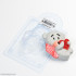Плюшевый мишка с сердцем форма пластиковая  - Для мыла и шоколада