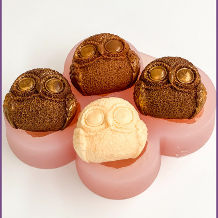 Совушка мини (4шт на форме) силиконовая форма Совушка мини (4шт на форме) силиконовая форма