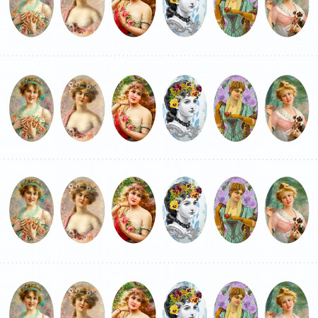 Портреты овальные ретро водорастворимая бумага с картинкой подборка №23 Портреты овальные ретро водорастворимая бумага с картинкой подборка №23