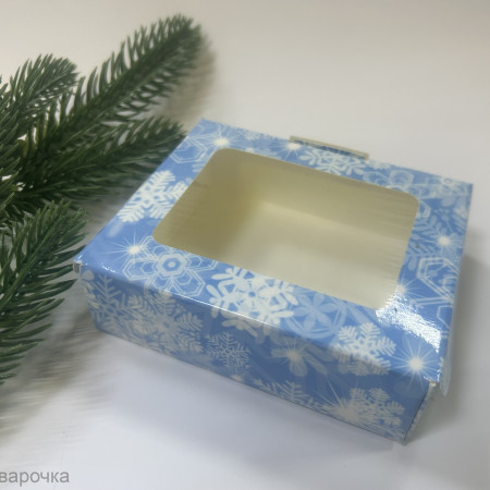 Коробка для мыла Снежинки  10х8х3см Коробка для мыла Снежинки  10х8х3см