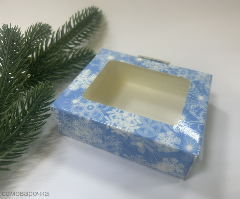 Коробка для мыла ​Снежинки  10х8х3см - 