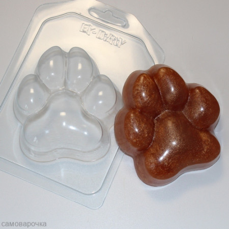 Лапа, форма для мыла пластиковая Лапа, форма для мыла пластиковая