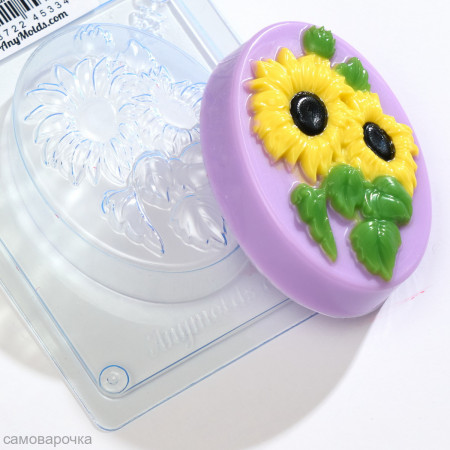 Подсолнухи форма пластиковая