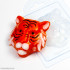 Барельеф Тигр форма пластиковая  - Для мыла и шоколада