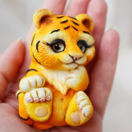Тигрюша форма силиконовая 3D