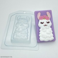 Лама в цветах форма пластиковая Лама в цветах форма пластиковая