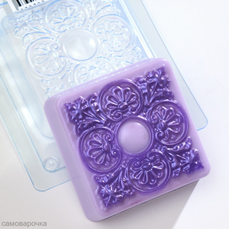 Квадрат с жемчужинами форма пластиковая