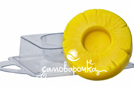 Ананас кольцо, форма для мыла пластиковая