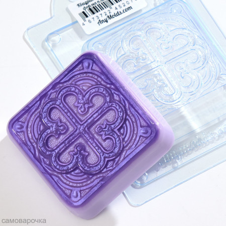 Квадрат с орнаментом форма пластиковая