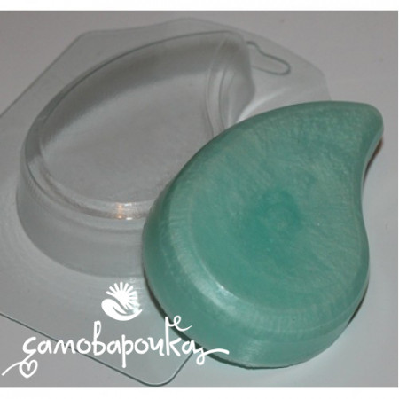 Капля форма для мыла пластиковая