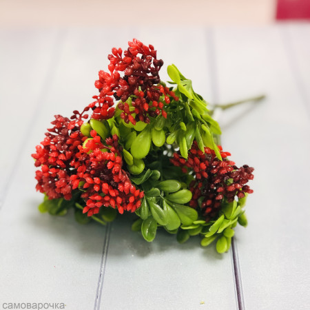 Букетик брусники красный искусственный Букетик брусники красный искусственный