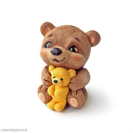 Мишутка и малыш Силиконовая форма 3D