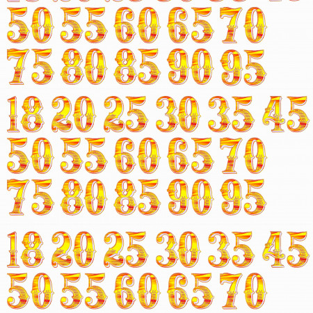 Юбилейные даты водорастворимая бумага с картинкой подборка №29