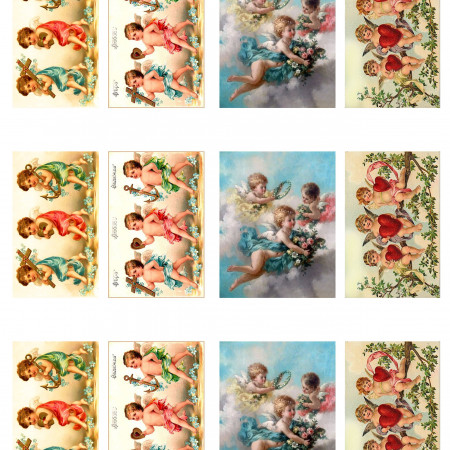 Открытка ретро "Вера,Надежда,Любовь" водорастворимая бумага с картинкой подборка №134