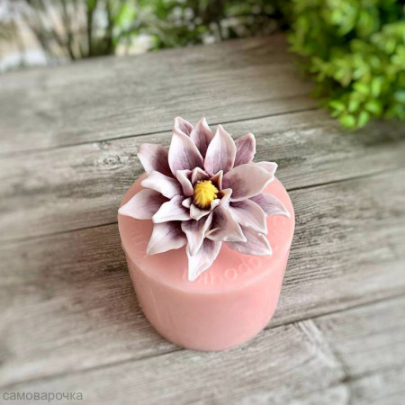 Клематис Махровый силиконовая форма 3D