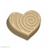 Сердце спираль с текстурой форма пластиковая - Для мыла и шоколада