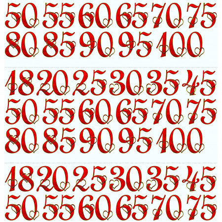 Юбилейные даты водорастворимая бумага с картинкой подборка №31