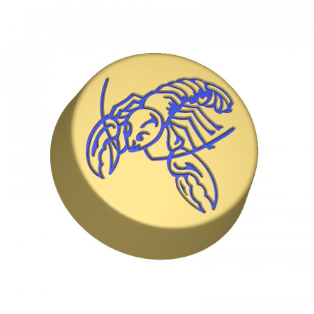 Рак на кругу форма для мыла пластиковая Рак на кругу форма для мыла пластиковая