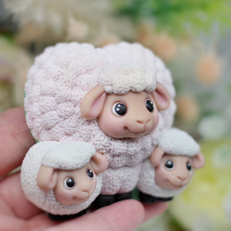 Три Овечки форма силиконовая 2D