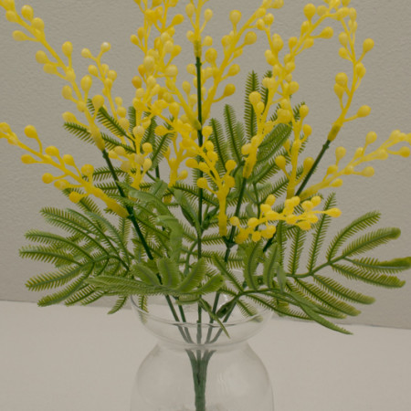 Кустик мимозы Зелень искусственная