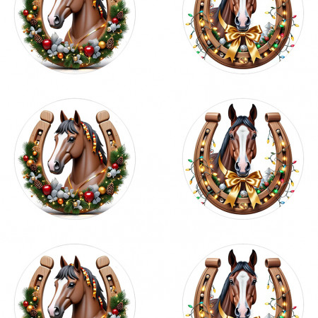 Круги с лошадьми водорастворимая бумага с картинкой подборка №32 Круги с лошадьми водорастворимая бумага с картинкой подборка №32