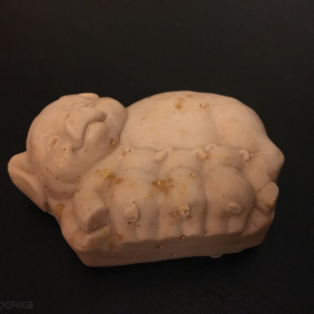 Свинка мама с поросятами силиконовая форма 3D Свинка мама с поросятами силиконовая форма 3D