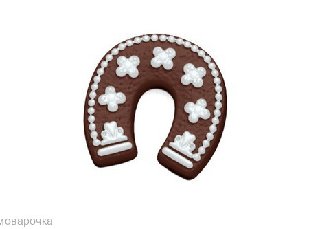 Пряник Подкова, форма для мыла пластиковая