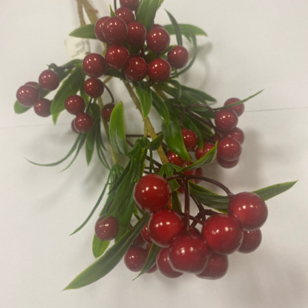 Ягодный кустик зелень искусственная Ягодный кустик зелень искусственная