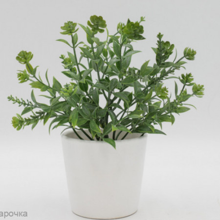 Самшит с цветочками "Брелис" зелень искусственная Самшит с цветочками "Брелис" зелень искусственная