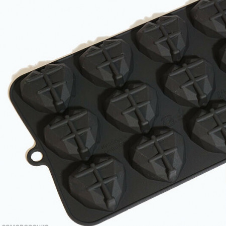 Алмазные сердца мини Силиконовая форма Алмазные сердца мини Силиконовая форма