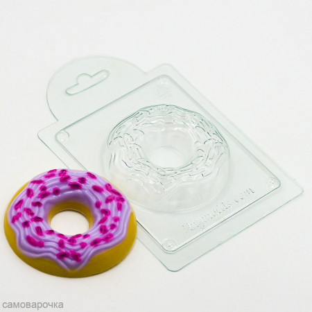 Пончик с глазурью форма пластиковая