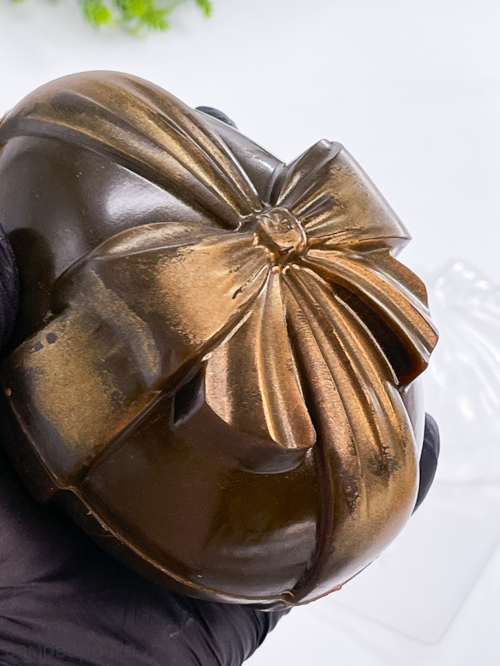  Яйцо с бантом большое комплект (2шт) пластиковых форм - 