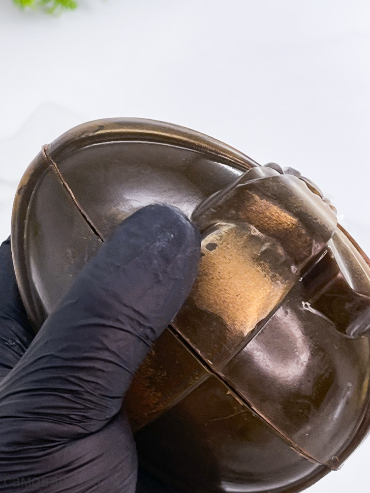  Яйцо с бантом большое комплект (2шт) пластиковых форм - 