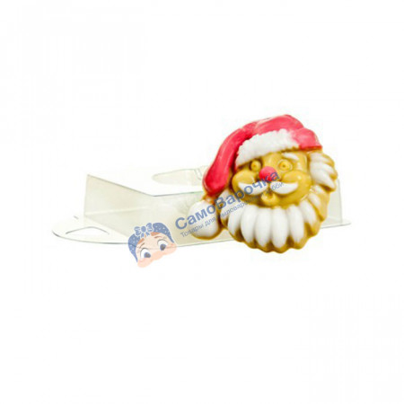 Весёлый Санта, форма для мыла пластиковая Весёлый Санта, форма для мыла пластиковая