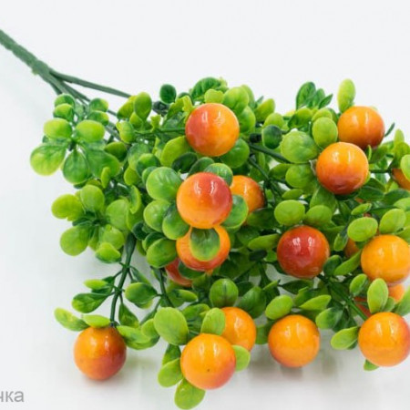 Ягоды букетные желтые искусственные Ягоды букетные желтые искусственные