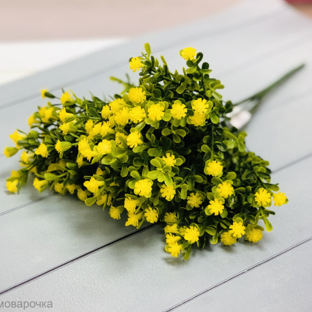 Долгоцветка желтая зелень искусственная