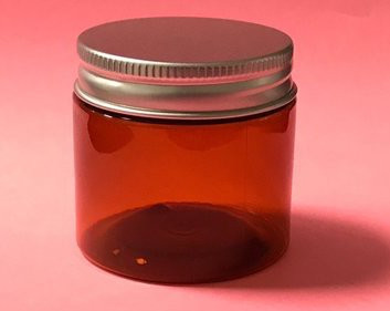 Баночка ПЭТ с алюминиевой крышкой 60мл