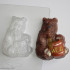 Мишка с бочонком, форма для мыла пластиковая - Для мыла и шоколада