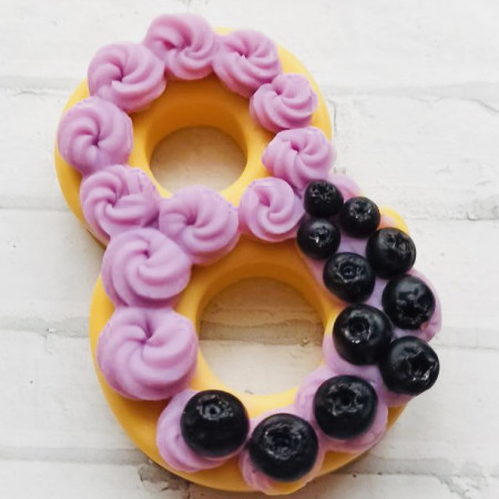 Черника на восьмерке Силиконовая форма