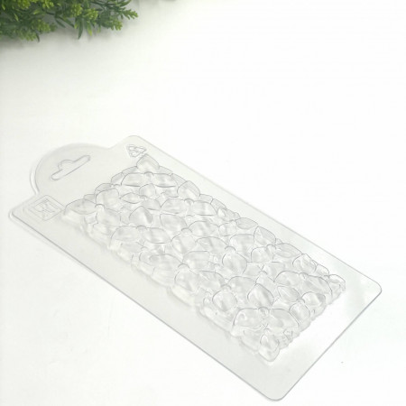 Цветочки плитка форма пластиковая для шоколада