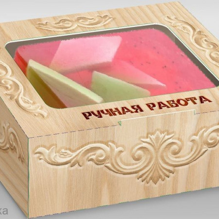 Коробка для мыла Деревянная 10х8х3см Коробка для мыла Деревянная 10х8х3см