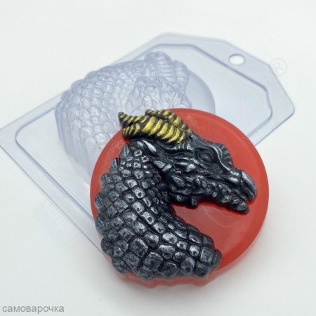 Дракон портрет форма пластиковая Дракон портрет форма пластиковая