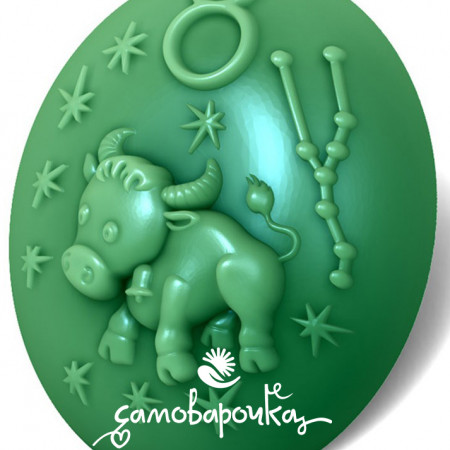 Знаки зодиака "Телец", форма для мыла пластиковая