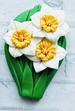 Нарциссы Силиконовая форма Нарциссы Силиконовая форма