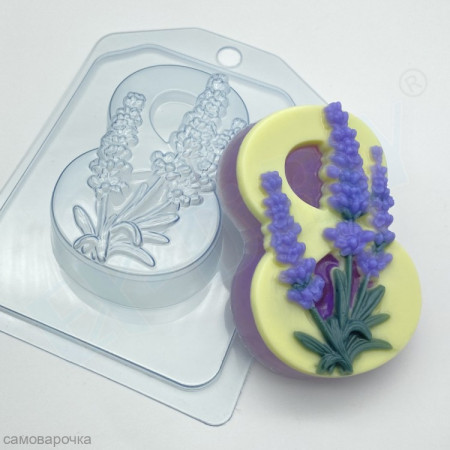 8 Марта/ лаванда Пластиковая форма 8 Марта/ лаванда Пластиковая форма