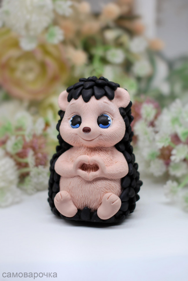 С любовью Ежик форма силиконовая 3D - 