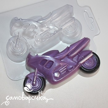 Мотоцикл, форма для мыла пластиковая Ex-dirty