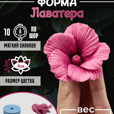 Лаватера форма силиконовая 3D Лаватера форма силиконовая 3D