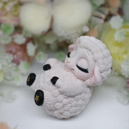 Спящая овечка форма силиконовая 3D