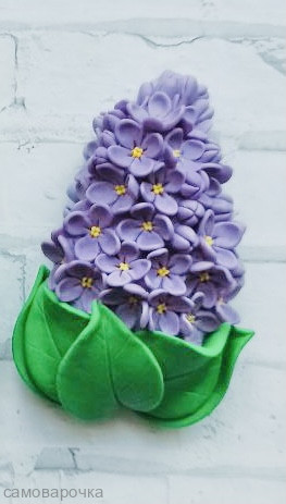 Сирень с листьями Силиконовая форма - Молд для мыла Сирень с листьями Силиконовая форма - Молд для мыла